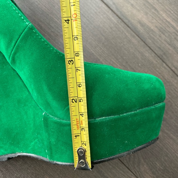 Privileged Lime Green Platform Wedges - Picture 6 of 6